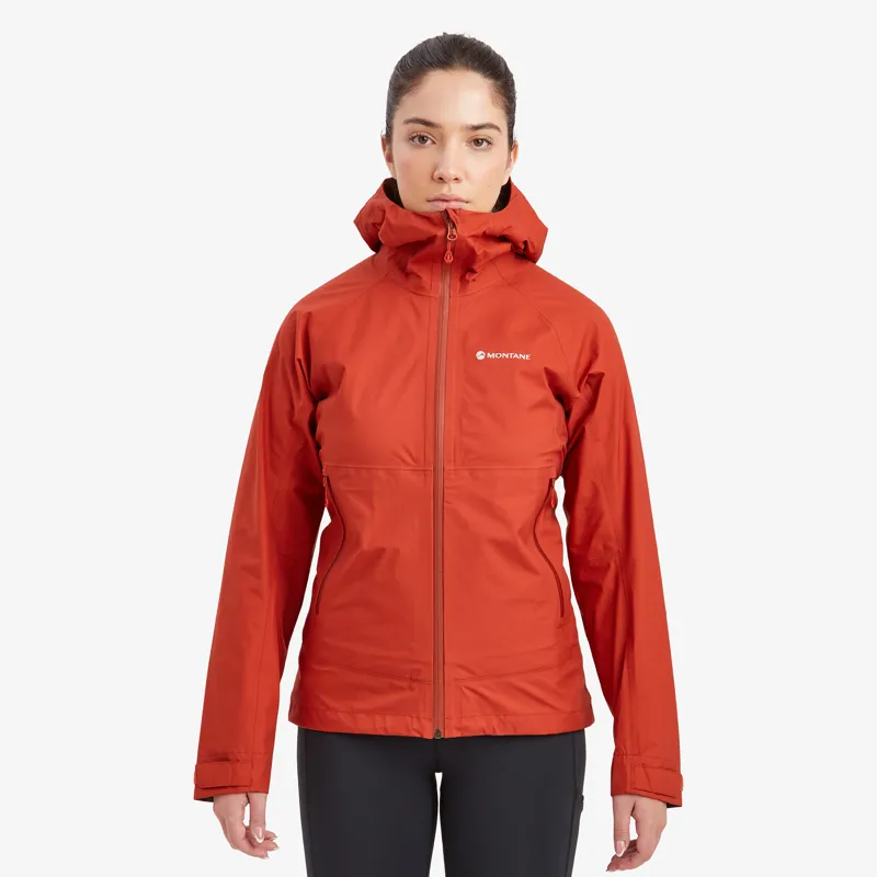 Montane Women's Spirit Lite Waterproof Jacket - Saffron Red-2